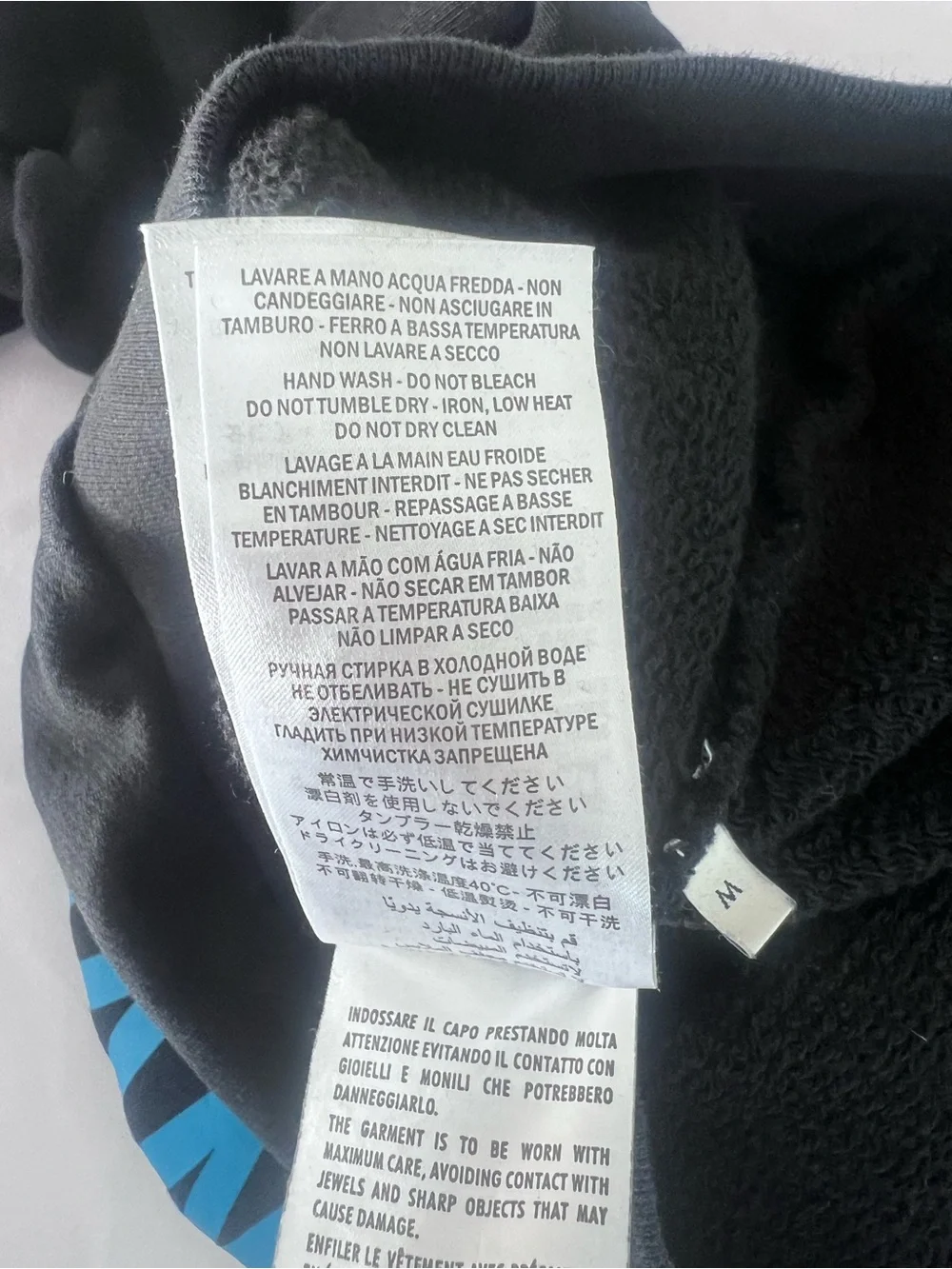 Gucci Black Hoodie with Turquoise Cat Graphic